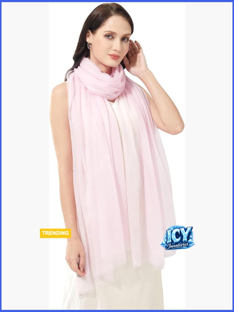 Buttery-Soft Cashmere Wrap Lightweight Scarf Shawl Travel Stole Extra Large